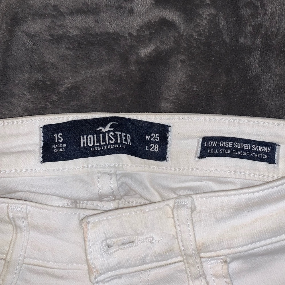 White low-Rise Super Skinny Jeans